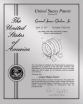 Patent Plaques Custom Wall Hanging Contemporary Metal Patent Presentation Plate - 8" x 10" Silver.