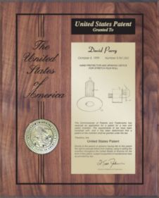 Patent Plaques Custom Wall Hanging 10.5" x 13" Wood Engraved Patent Plaque.