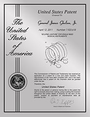 Patent Plaques Custom Wall Hanging Contemporary Metal Patent Presentation Plate - 8.5" x 11" Silver.